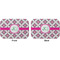 Linked Circles & Diamonds Octagon Placemat - Double Print Front and Back