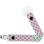 Linked Circles & Diamonds Pacifier Clip (Personalized)