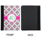 Linked Circles & Diamonds Padfolio Clipboards - Small - APPROVAL