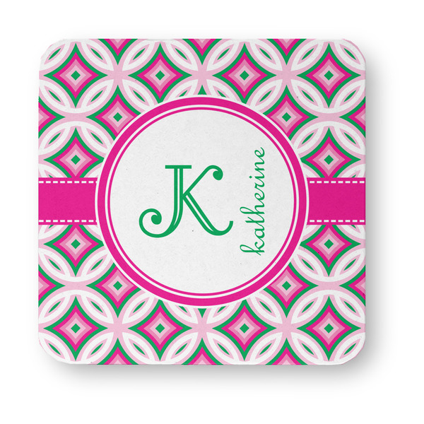 Linked Circles & Diamonds Paper Coasters - Approval