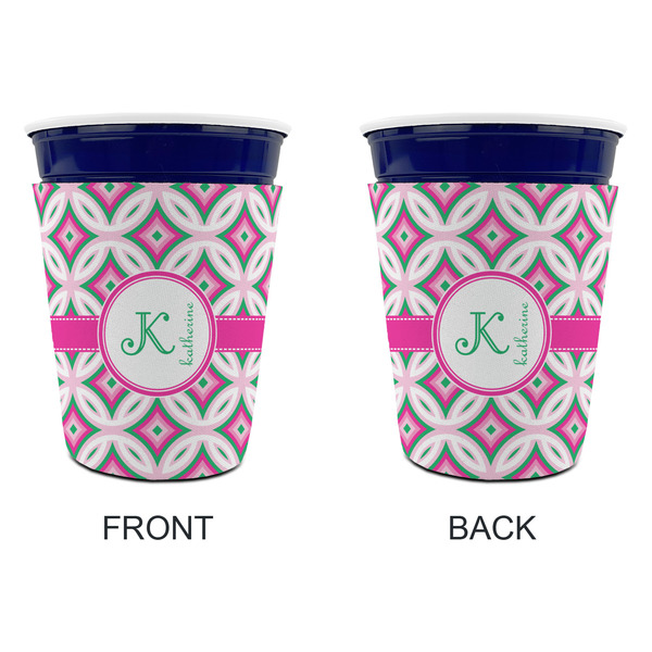 Linked Circles & Diamonds Party Cup Sleeves - without bottom - Approval