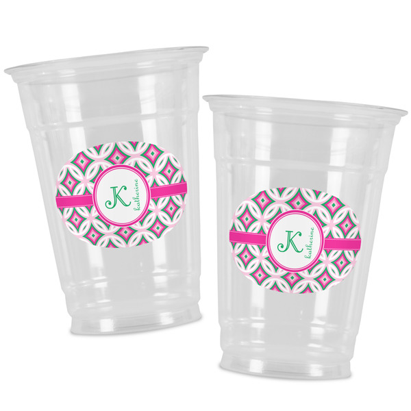 Linked Circles & Diamonds Party Cups - 16oz - Alt View