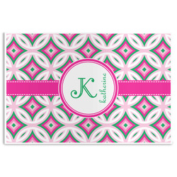 Linked Circles & Diamonds Disposable Paper Placemats (Personalized)