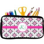 Linked Circles & Diamonds Neoprene Pencil Case (Personalized)