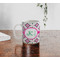 Linked Circles & Diamonds Personalized Coffee Mug - Lifestyle