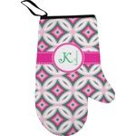 Linked Circles & Diamonds Oven Mitt (Personalized)