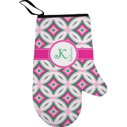 Linked Circles & Diamonds Right Oven Mitt (Personalized)
