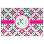 Linked Circles & Diamonds Laminated Placemat w/ Name and Initial