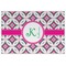 Linked Circles & Diamonds Personalized Placemat