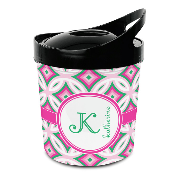 Custom Linked Circles & Diamonds Plastic Ice Bucket (Personalized)