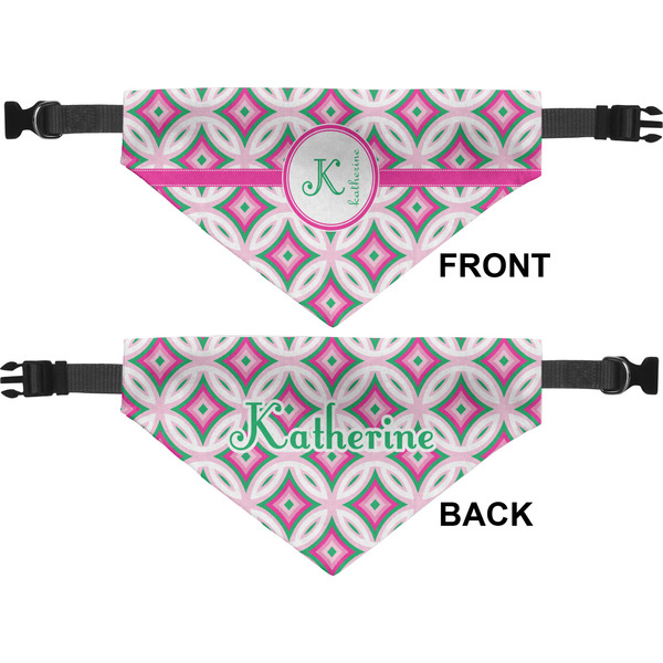Linked Circles & Diamonds Pet Bandana Approval