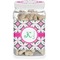 Linked Circles & Diamonds Dog Treat Jar (Personalized)