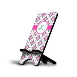 Linked Circles & Diamonds Cell Phone Stand (Small) (Personalized)