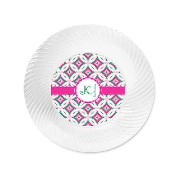 Linked Circles & Diamonds Plastic Party Appetizer & Dessert Plates - Approval