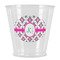 Linked Circles & Diamonds Plastic Shot Glass (Personalized)