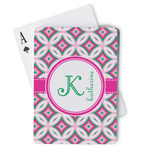 Linked Circles & Diamonds Playing Cards (Personalized)