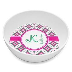 Linked Circles & Diamonds Melamine Bowl - 8 oz (Personalized)