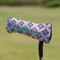 Linked Circles & Diamonds Putter Cover - On Putter