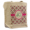 Linked Circles & Diamonds Reusable Cotton Grocery Bag (Personalized)
