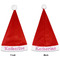 Linked Circles & Diamonds Santa Hats - Front and Back (Double Sided Print) APPROVAL