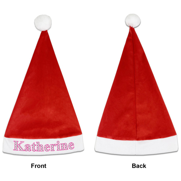 Linked Circles & Diamonds Santa Hats - Front and Back (Single Print) APPROVAL