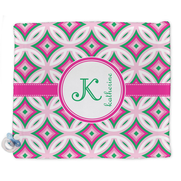 Custom Linked Circles & Diamonds Security Blankets - Double Sided (Personalized)