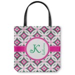 Linked Circles & Diamonds Canvas Tote Bag - Small - 13"x13" (Personalized)
