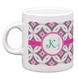 Linked Circles & Diamonds Espresso Cup (Personalized)