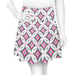 Linked Circles & Diamonds Skater Skirt - X Small (Personalized)