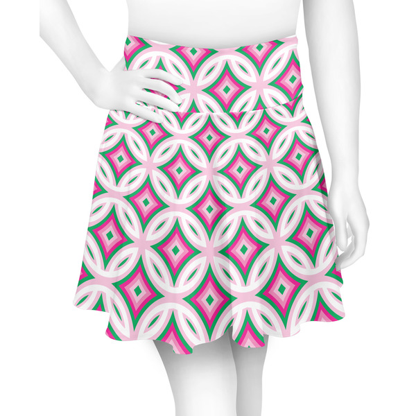 Custom Linked Circles & Diamonds Skater Skirt
