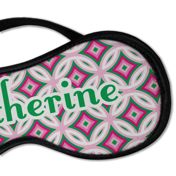 Linked Circles & Diamonds Sleeping Eye Mask - DETAIL Large