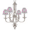 Linked Circles & Diamonds Small Chandelier Shade - LIFESTYLE (on chandelier)