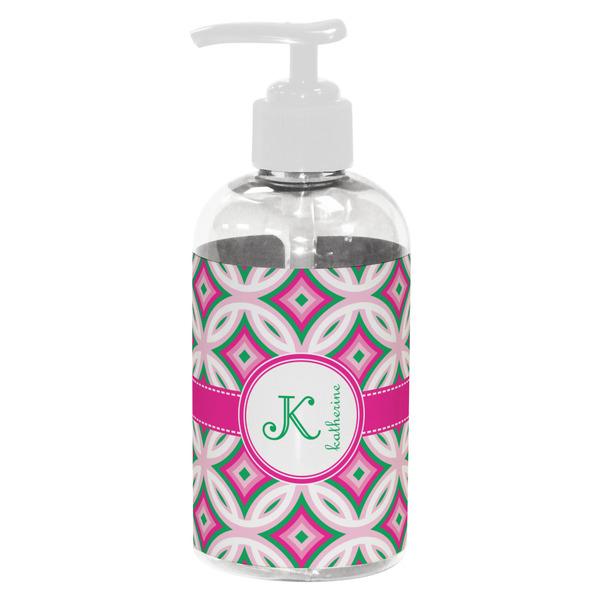 Linked Circles & Diamonds Small Liquid Dispenser (8 oz) - White