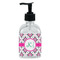 Linked Circles & Diamonds Glass Soap & Lotion Bottle - Single Bottle (Personalized)