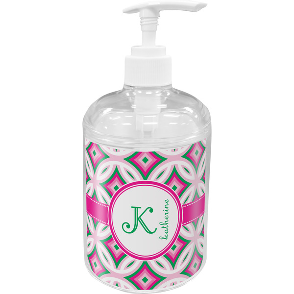 Linked Circles & Diamonds Soap / Lotion Dispenser (Personalized)