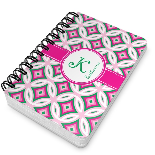 Linked Circles & Diamonds Spiral Journal 5 x 7 - Main