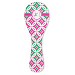 Linked Circles & Diamonds Ceramic Spoon Rest (Personalized)