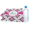 Linked Circles & Diamonds Sports Towel Folded with Water Bottle