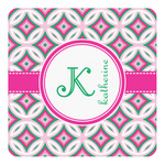 Linked Circles & Diamonds Square Decal - Small (Personalized)