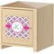 Linked Circles & Diamonds Square Wall Decal on Wooden Cabinet