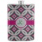 Linked Circles & Diamonds Stainless Steel Flask
