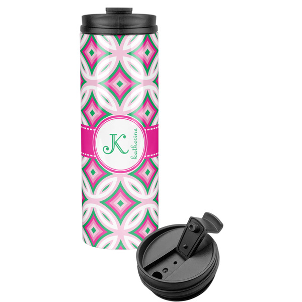 Custom Linked Circles & Diamonds Stainless Steel Skinny Tumbler (Personalized)