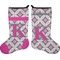 Linked Circles & Diamonds Stocking - Double-Sided - Approval