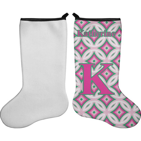Linked Circles & Diamonds Stocking - Single-Sided - Approval