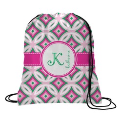 Linked Circles & Diamonds Drawstring Backpack (Personalized)
