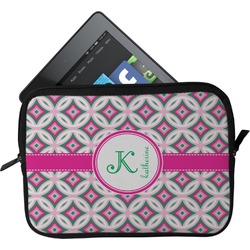 Linked Circles & Diamonds Tablet Case / Sleeve (Personalized)