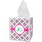 Linked Circles & Diamonds Tissue Box Cover (Personalized)