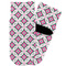 Linked Circles & Diamonds Toddler Ankle Socks - Single Pair - Front and Back