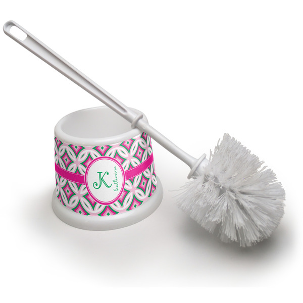 Custom Linked Circles & Diamonds Toilet Brush (Personalized)