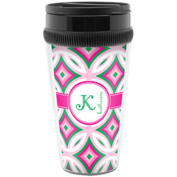 Linked Circles & Diamonds Acrylic Travel Mug without Handle (Personalized)